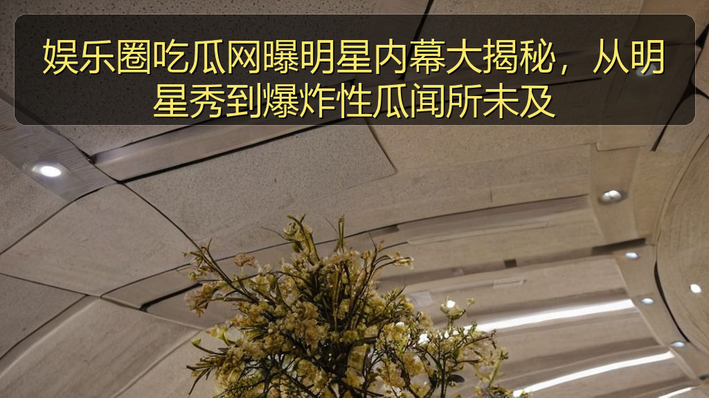 娱乐圈吃瓜网曝明星内幕大揭秘,从明星秀到爆炸性瓜闻所未及