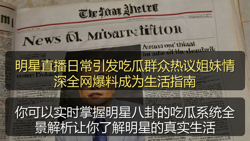你可以实时掌握明星八卦的吃瓜系统全景解析让你了解明星的真实生活