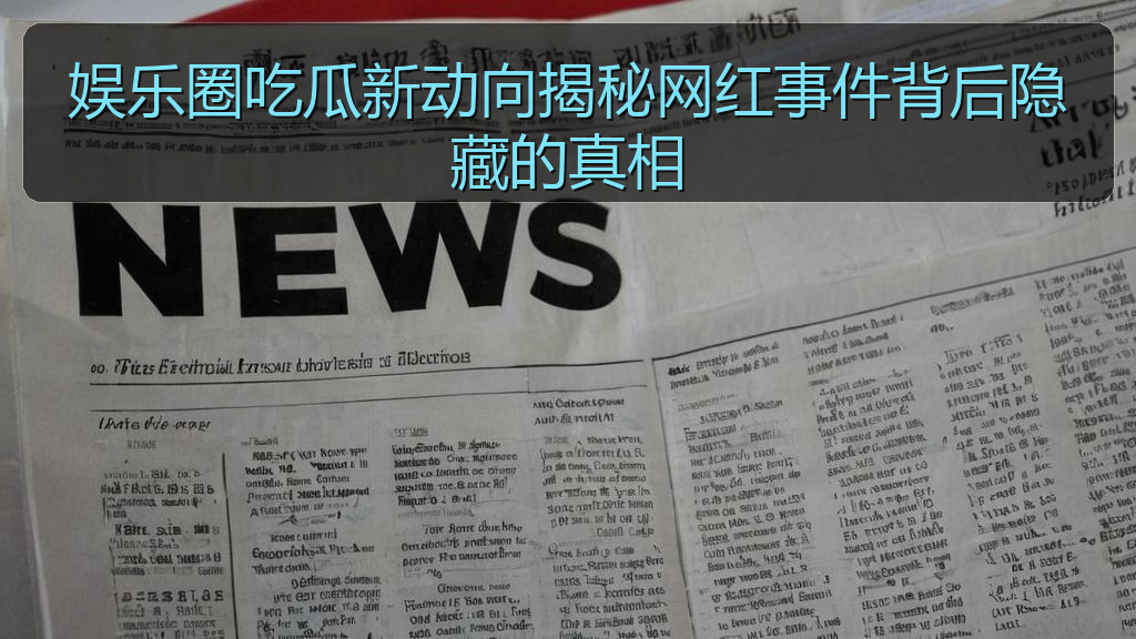 娱乐圈吃瓜新动向揭秘网红事件背后隐藏的真相
